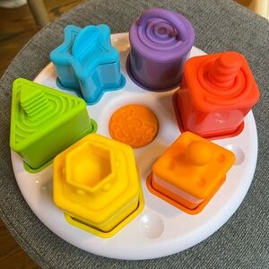 Fat brain toys shape stacker sorter toddler baby toy.